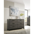 Ioana 187 Antique Grey Finish Wood 6 Drawers Dresser