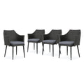 Iona Outdoor Wicker Dining Chair With Cushions Set Of 4 By Christopher Knight Home