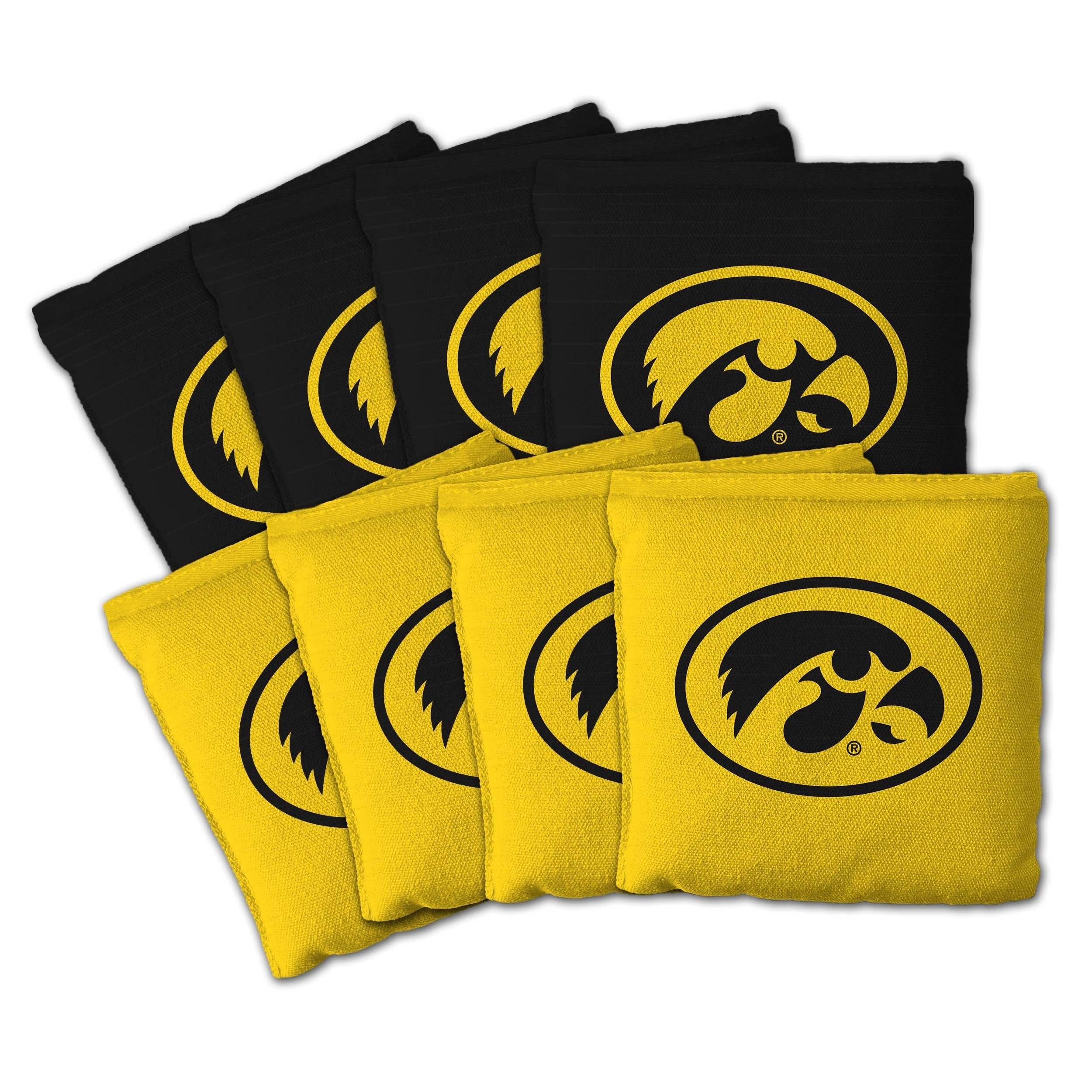 Iowa Hawkeyes Ncaa Dual Sided Pro Stop Slide Cornhole Bags