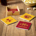 Iowa State University 4 Piece Ceramic Coasters Set With Wood Caddy