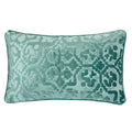 Iris Modern Cut Velvet 12 X20 Rectangle Decorative Throw Pillow