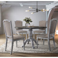 Iris Weathered White Wood 5 Piece Dining Set