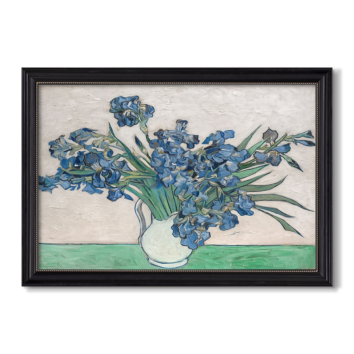 Irises 1890 Vincent Van Gogh Custom Framed Canvas