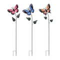 Iron Butterfly Garden Stake Set Of 3