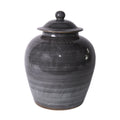 Iron Gray Village Lidded Jar 14X14X19