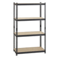 Iron Horse 2300 Lb Riveted Shelving 4 Shelf 60 Hx36 Wx18 D Black