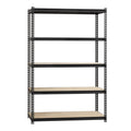 Iron Horse 2300 Lb Riveted Shelving 5 Shelf 72 Hx48 Wx24 D Black