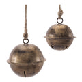 Iron And Jute Bell Ornament Set Of 8 3 4 D