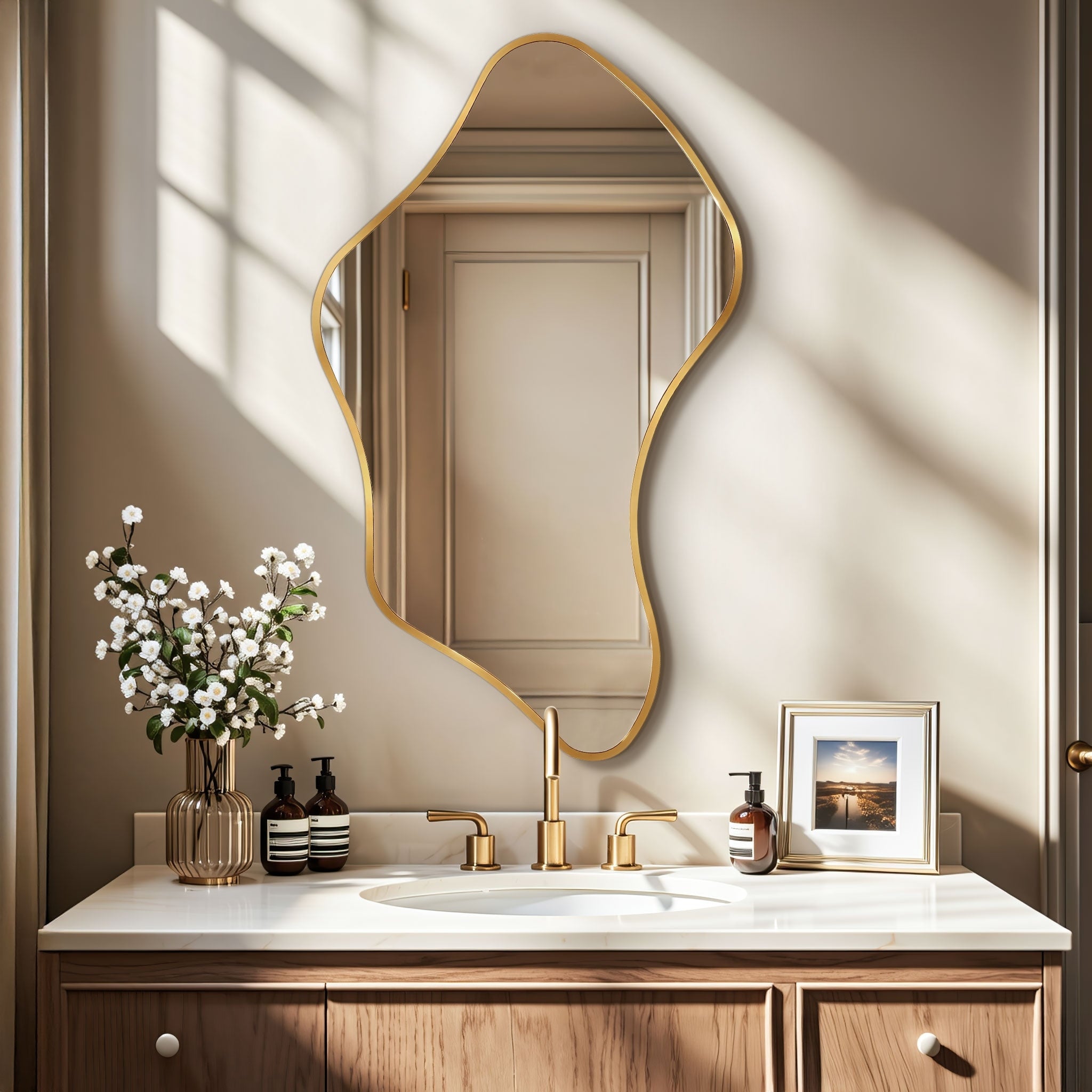 Irregular Wall Mirror Decorative Asymmetrical Wall Mirror