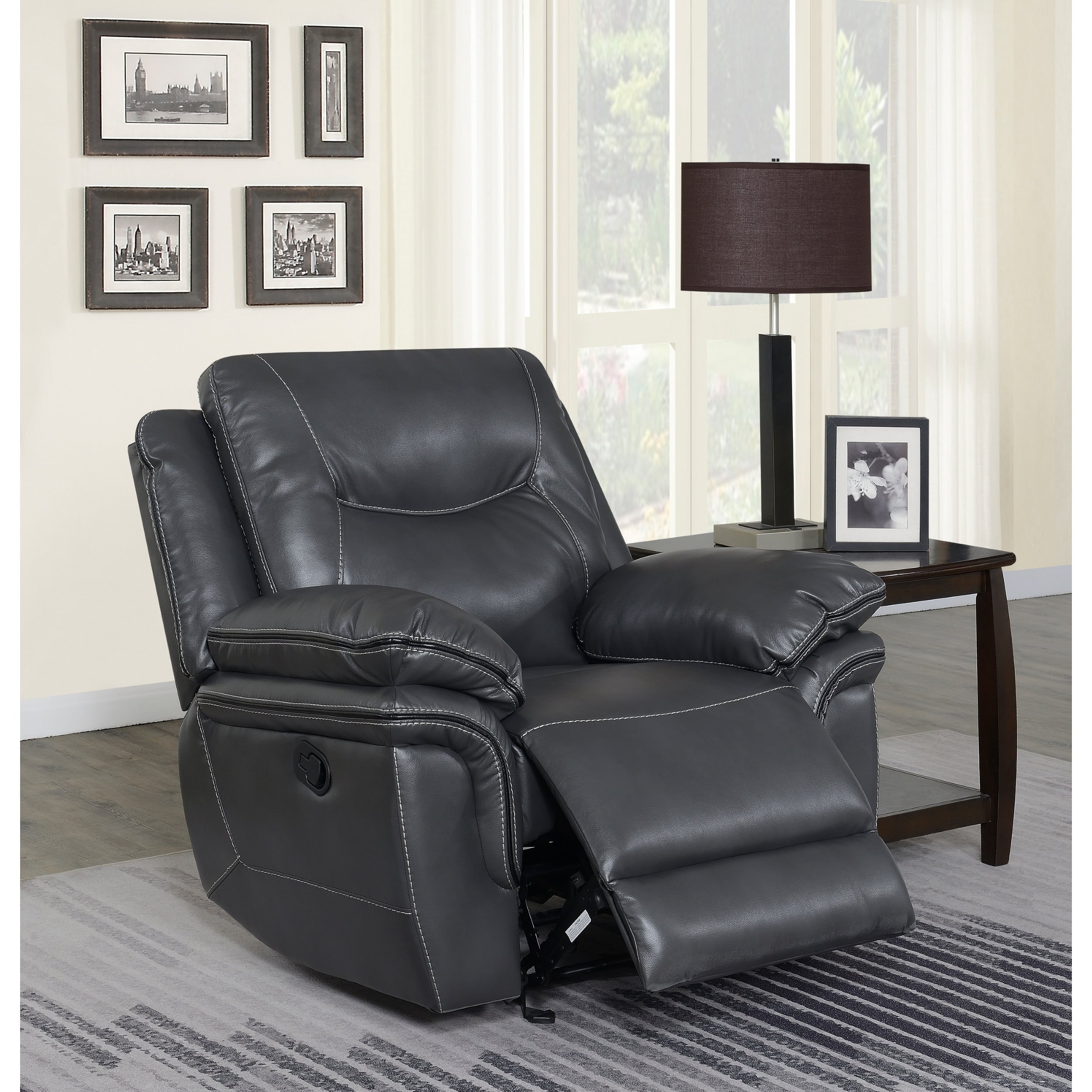 Irrigone Faux Leather Recliner By Greyson Living