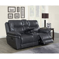 Irrigone Faux Leather Reclining Loveseat With Storage By Greyson Living