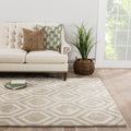 Irvine Handmade Trellis Beige Cream Area Rug 5 X 8 5X8