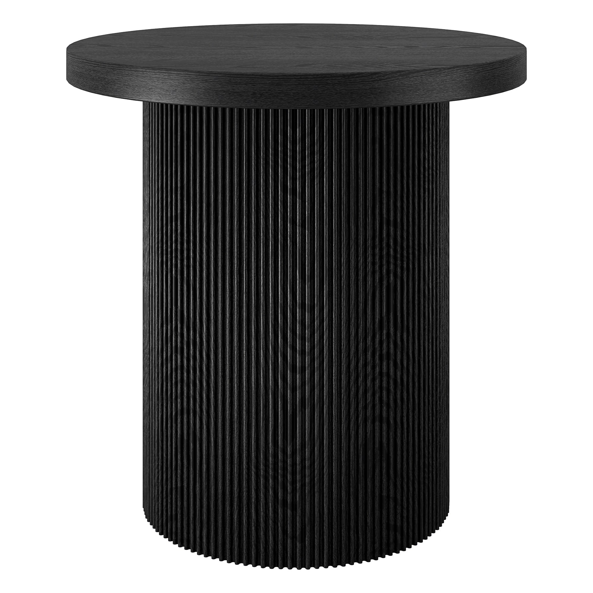 Isa 22 Wide Round Fluted Side Table 22 Wide