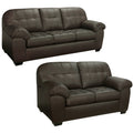 Isabella Chocolate Brown Italian Leather Sofa And Loveseat