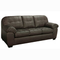Isabella Premium Brown Top Grain Leather Tufted Sofa
