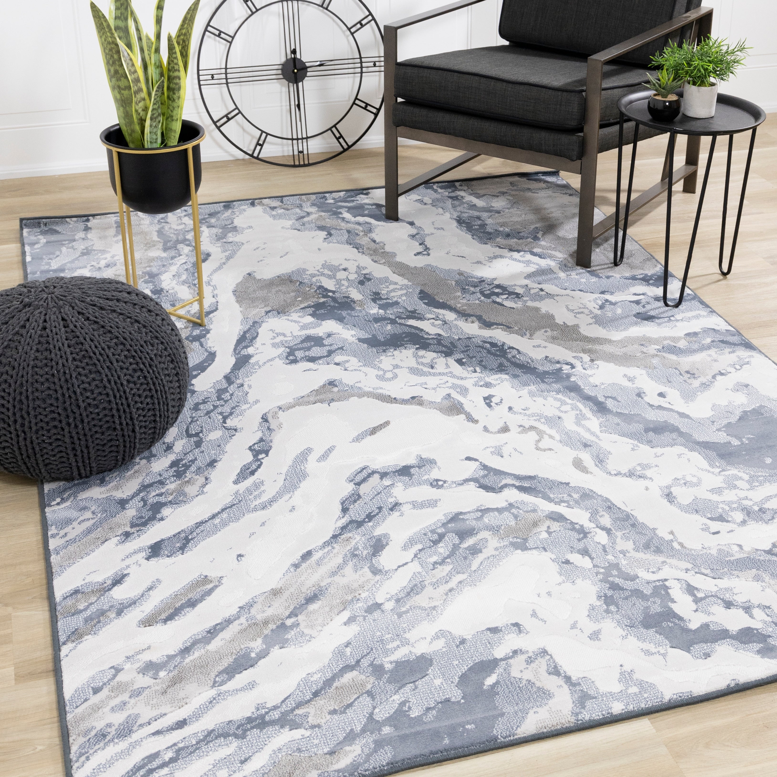 Iris Rushing Waterfall Rug 53 X 77