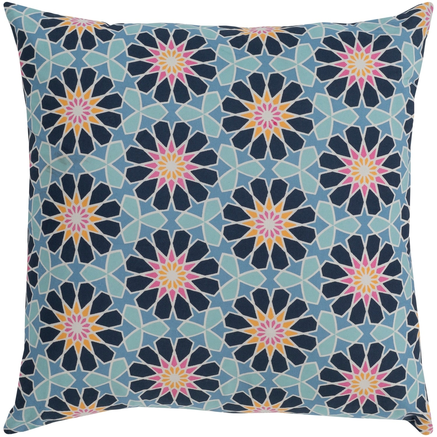 Isaija Medallion Denim Feather Down Or Poly Filled Throw Pillow 20 Inch