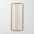 Isari Brass Rough Cast Aluminum Square Wall Mirror 36inx36in