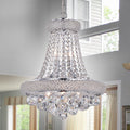 Isidra Chrome And Crystal 15 Inch Chandelier