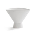 Isla Vista White Ceramic Vase Bowl