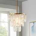 Madison Park Signature Isla White Chandelier 21 L X 21 W X 67.5 H