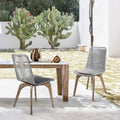 Island Outdoor Patio Rope Dining Chair Set Of 2 N A