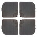 Resin Cross Arm 35 Pound Ebony Umbrella Base Weights 4 Piece Set