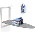 Ivation Wall Mounted Ironing Board Foldable Iron Board With Iron Holder Space Saving Design