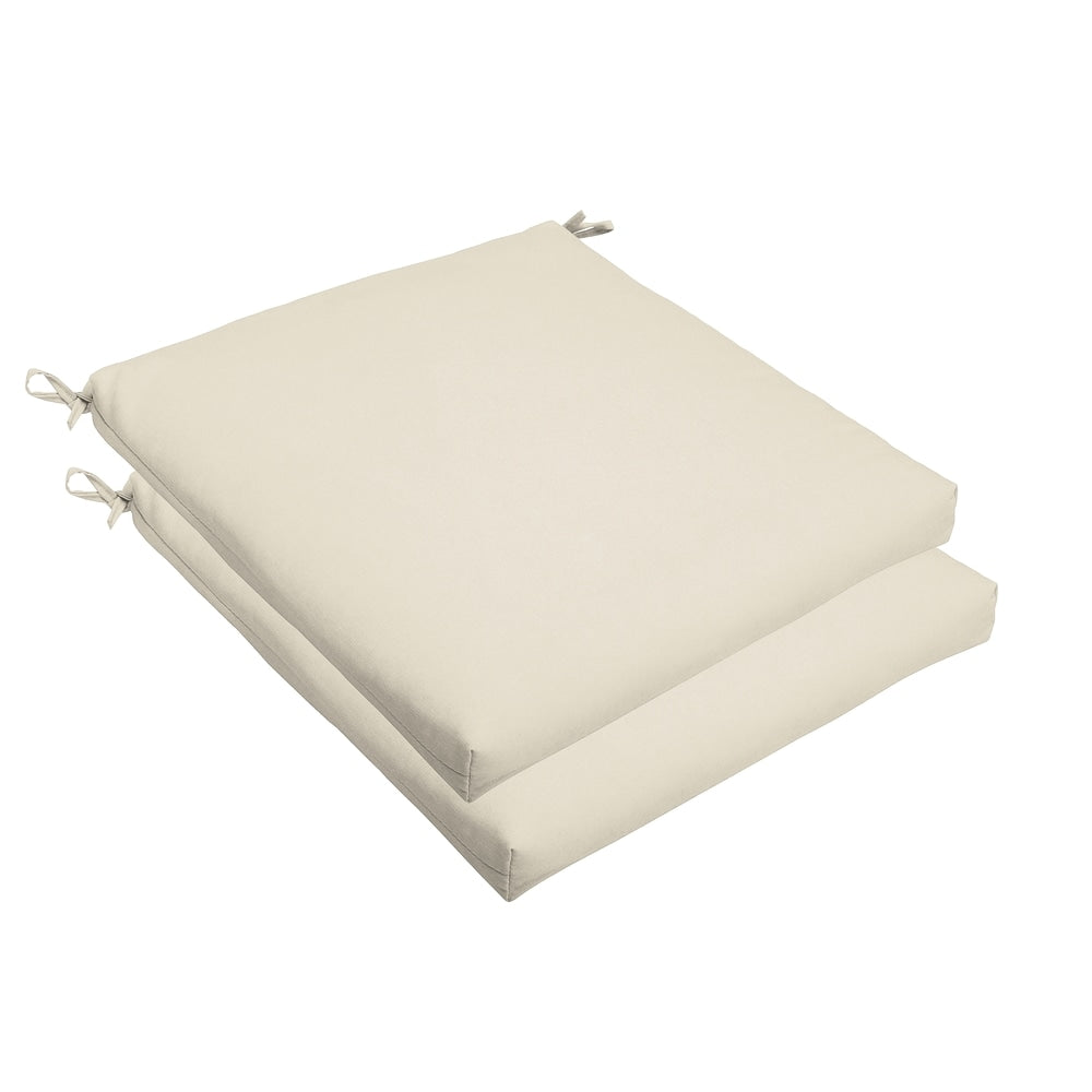 Ivory 19 X 2.5 Inch Chair Cushion Bristol Set Of 2