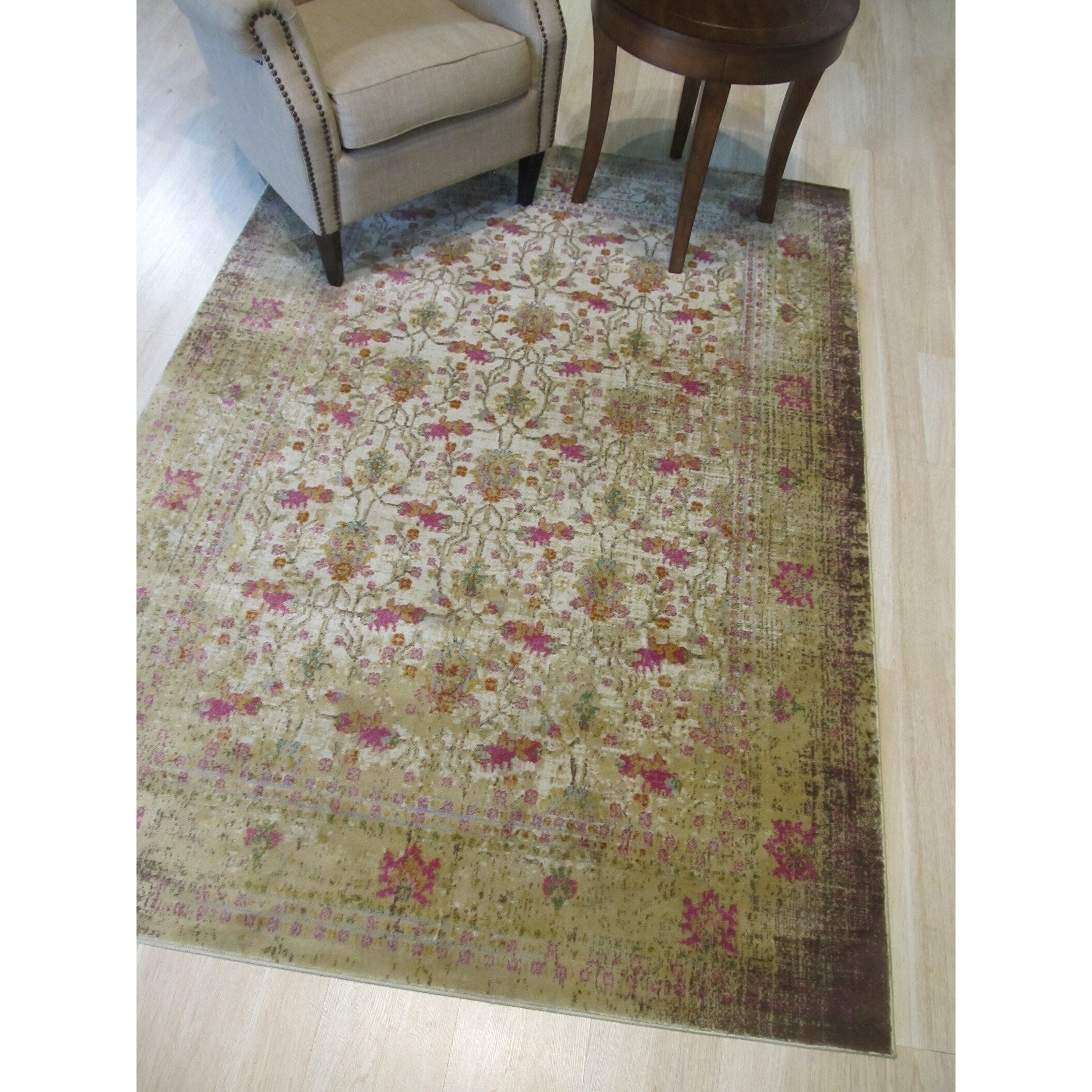 Ivory Bohemian Abstract Capella Rug 43 X 511