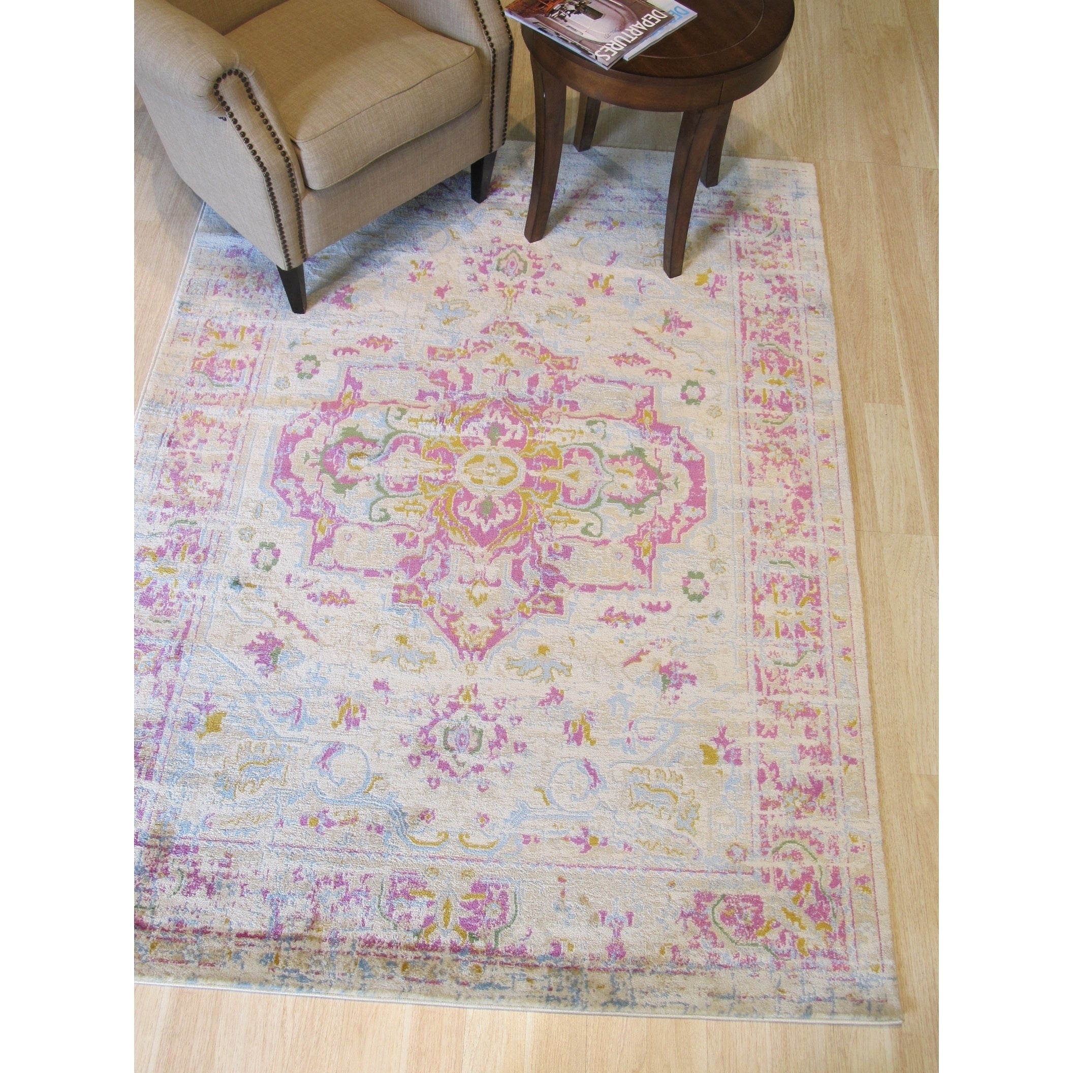 Ivory Bohemian Abstract Capella Rug 810 X 1110