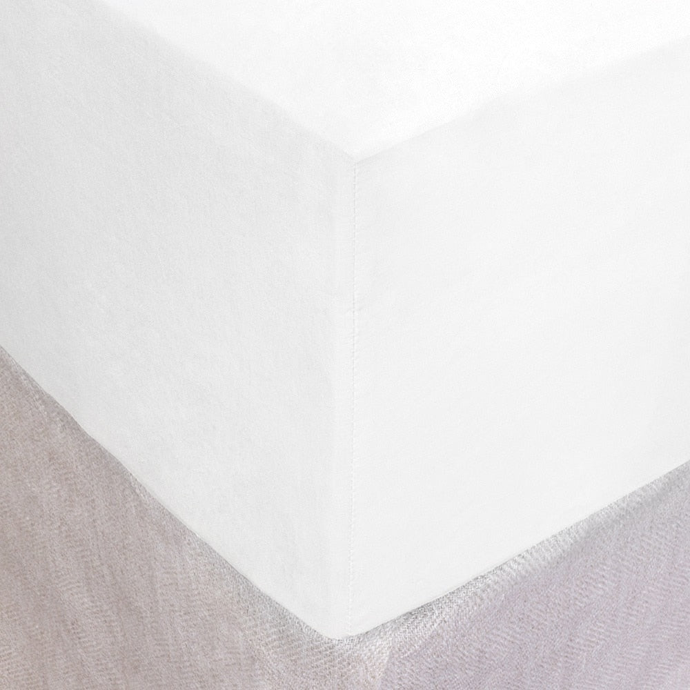 Ivory Cotton Box Spring Cover