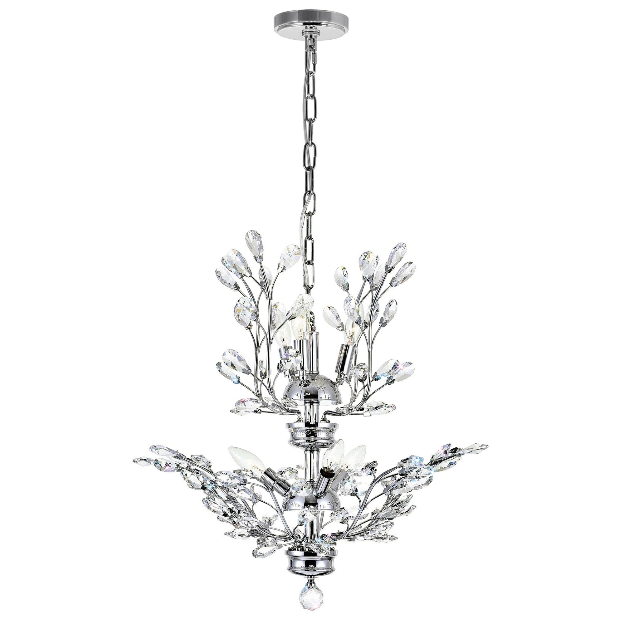 Gracewood Hollow Tsogo 6 Light Chandelier With Chrome Finish