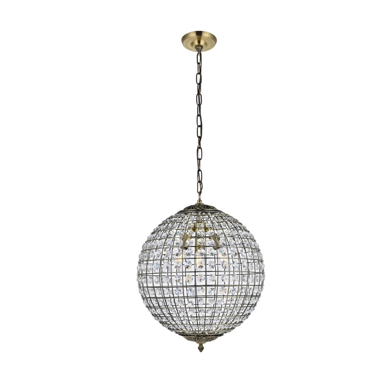 Ivy Court 3 Light 16 Inch Antique Bronze Pendant