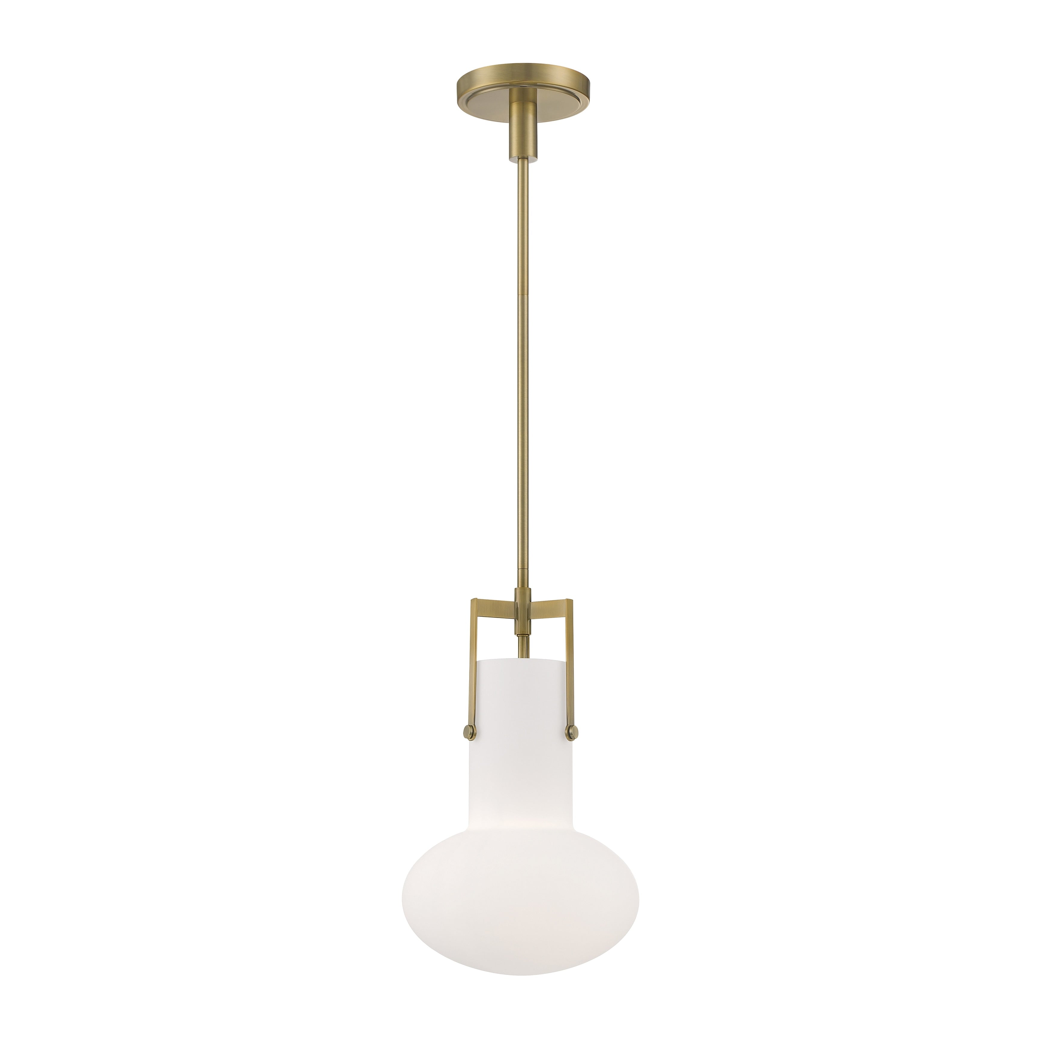 Izel 10 Inch Wide 1 Light Pendant In Antique Brass