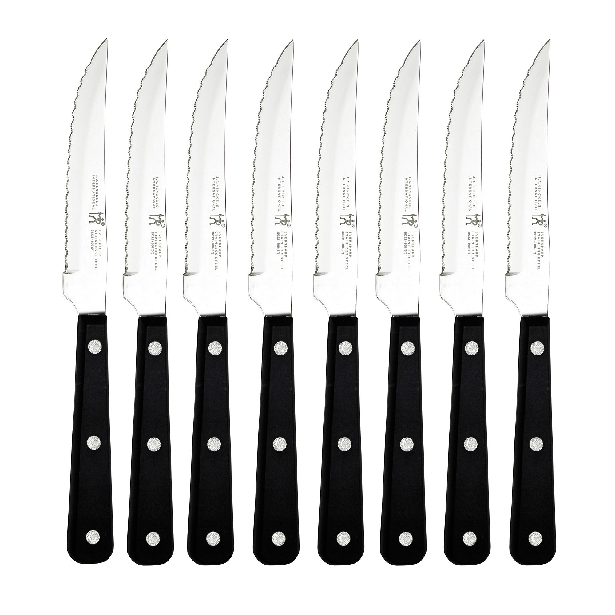 J.A. Henckels International 8 Pc Serrated Steak Knife Set 4.5