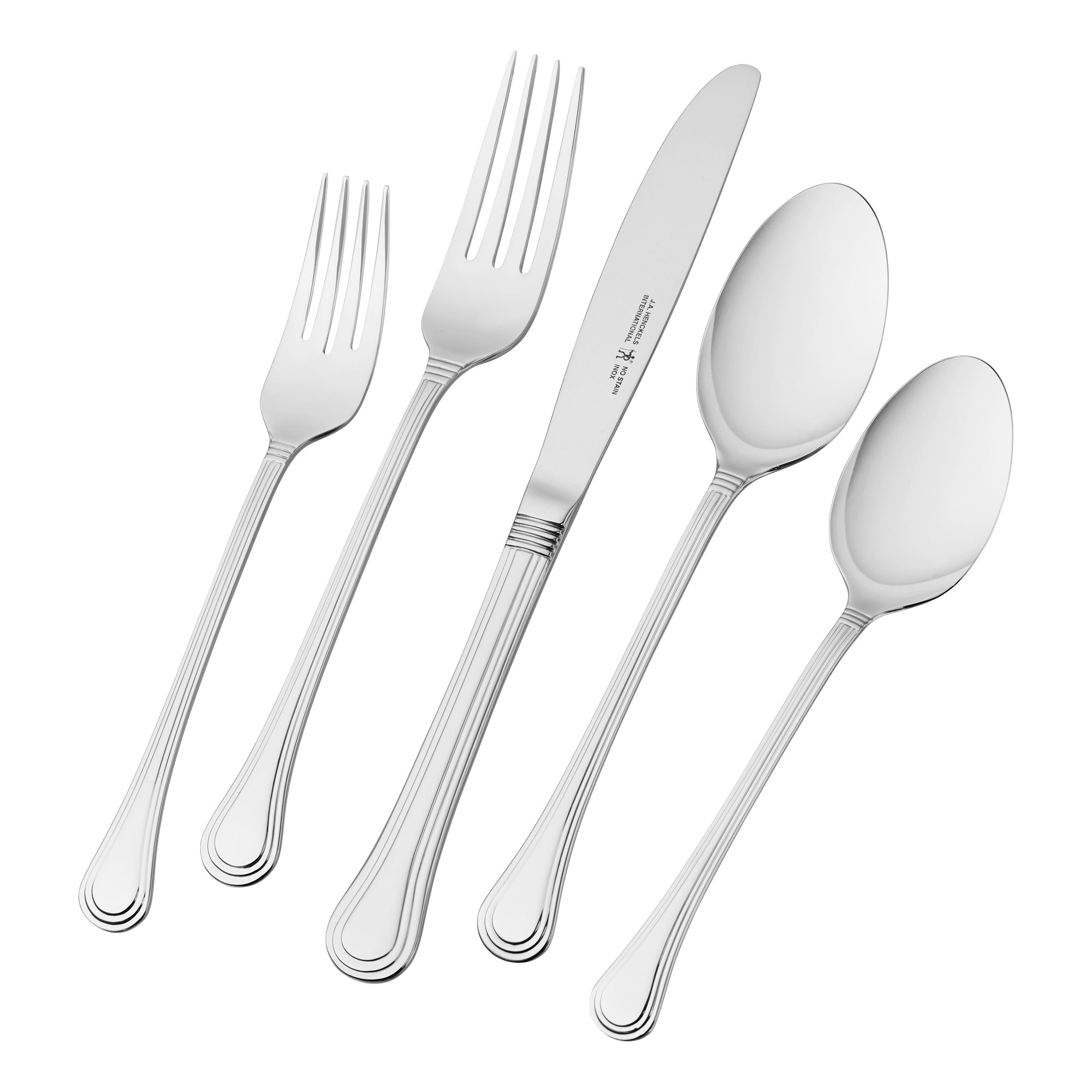 Henckels Astley 65 Pc 18 10 Stainless Steel Flatware Set Stainless Steel