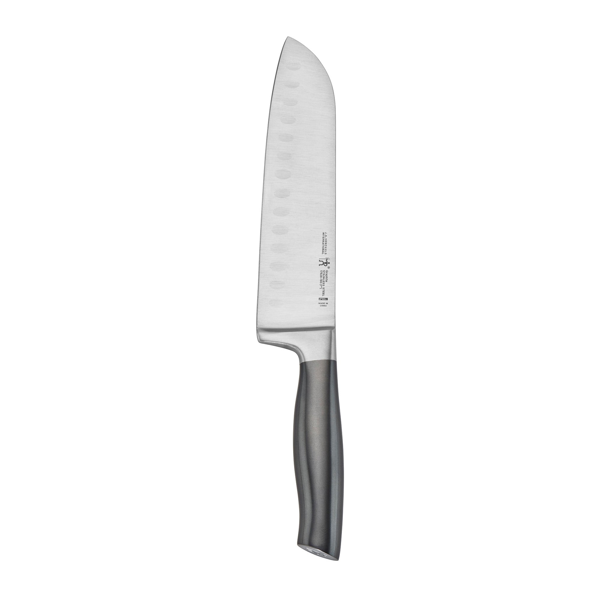 J.A. Henckels International Graphite Hollow Edge Santoku Knife Grey