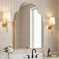 Jonathan Y Alora Medium Top Arch Metal Framed Wall Mounted Mirror 36 H X 24 W X 1.08 D