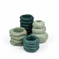 Jonathan Y Hollis Modern Minimalist Handmade Concrete Stacked Ring Planter Set With Drainage Holes Set Of 4