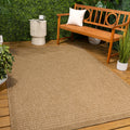 Jonathan Y Maxine Easy Jute Contemporary Border Boho Fine Rib Weave Indoor Outdoor Area Rug