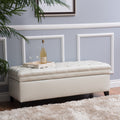 Juliana Storage Ottoman Stylish Upholstered Multi Purpose Furniture