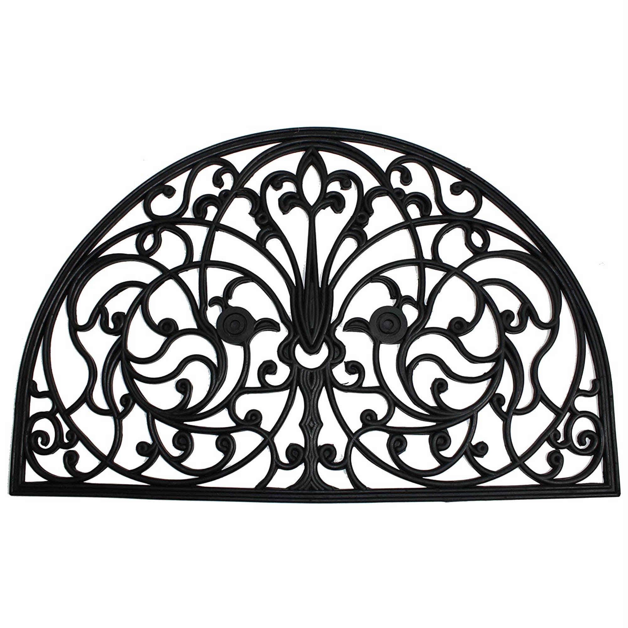 J M French Arch Half Round Rubber Doormat 24X36 24X36