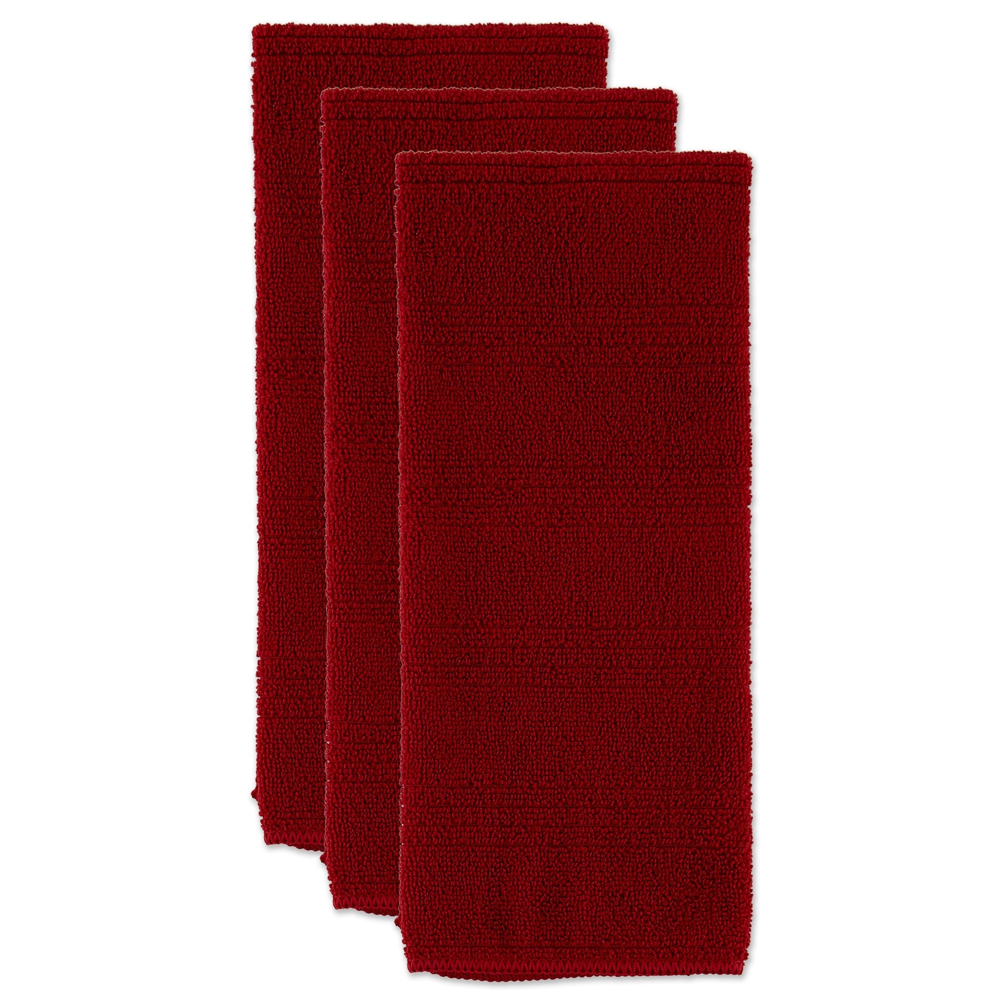 J M Red Microfiber Dishtowel Dishcloth Set Of 8