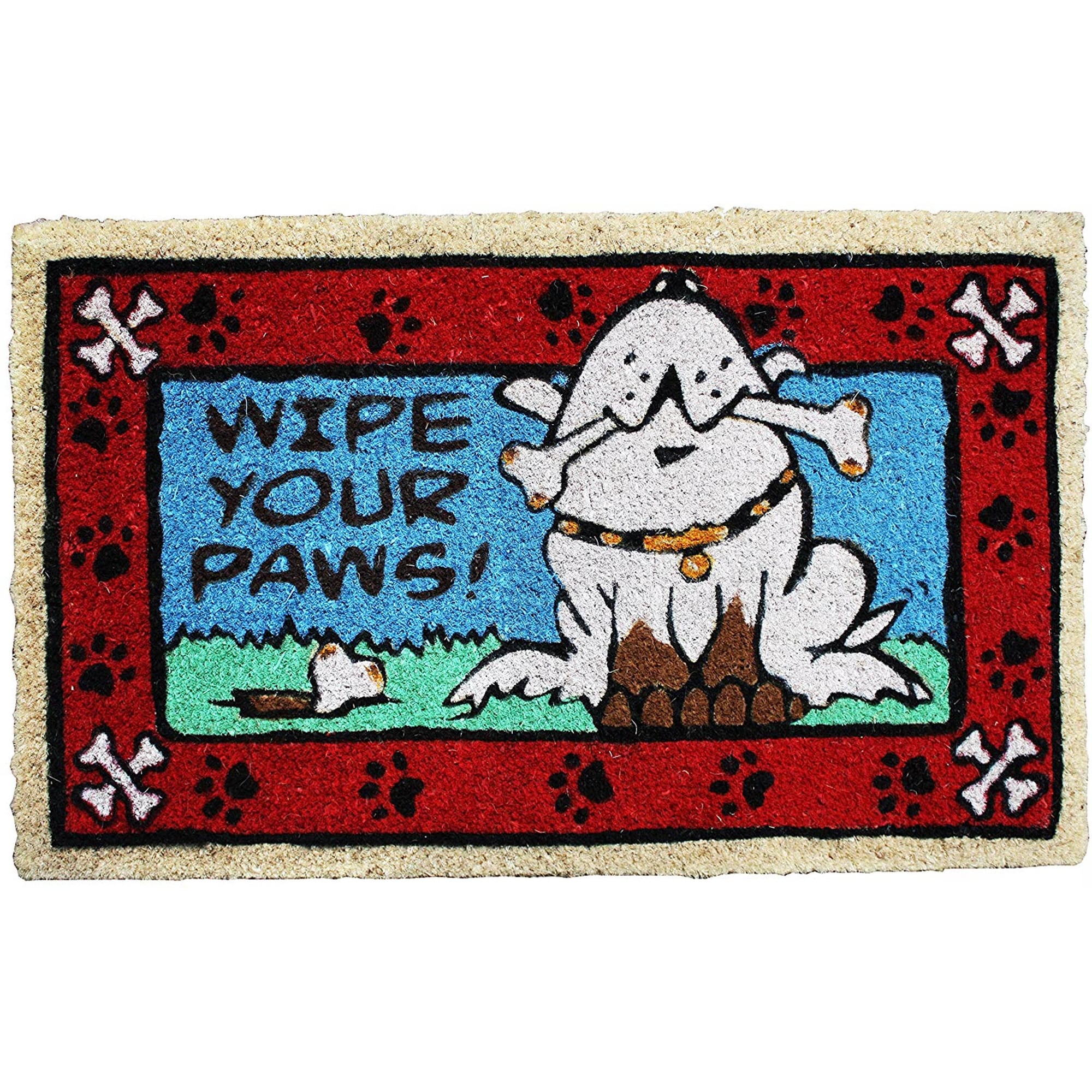 J M Tuffridge Wipe Your Paws Rubber Coir 18X30