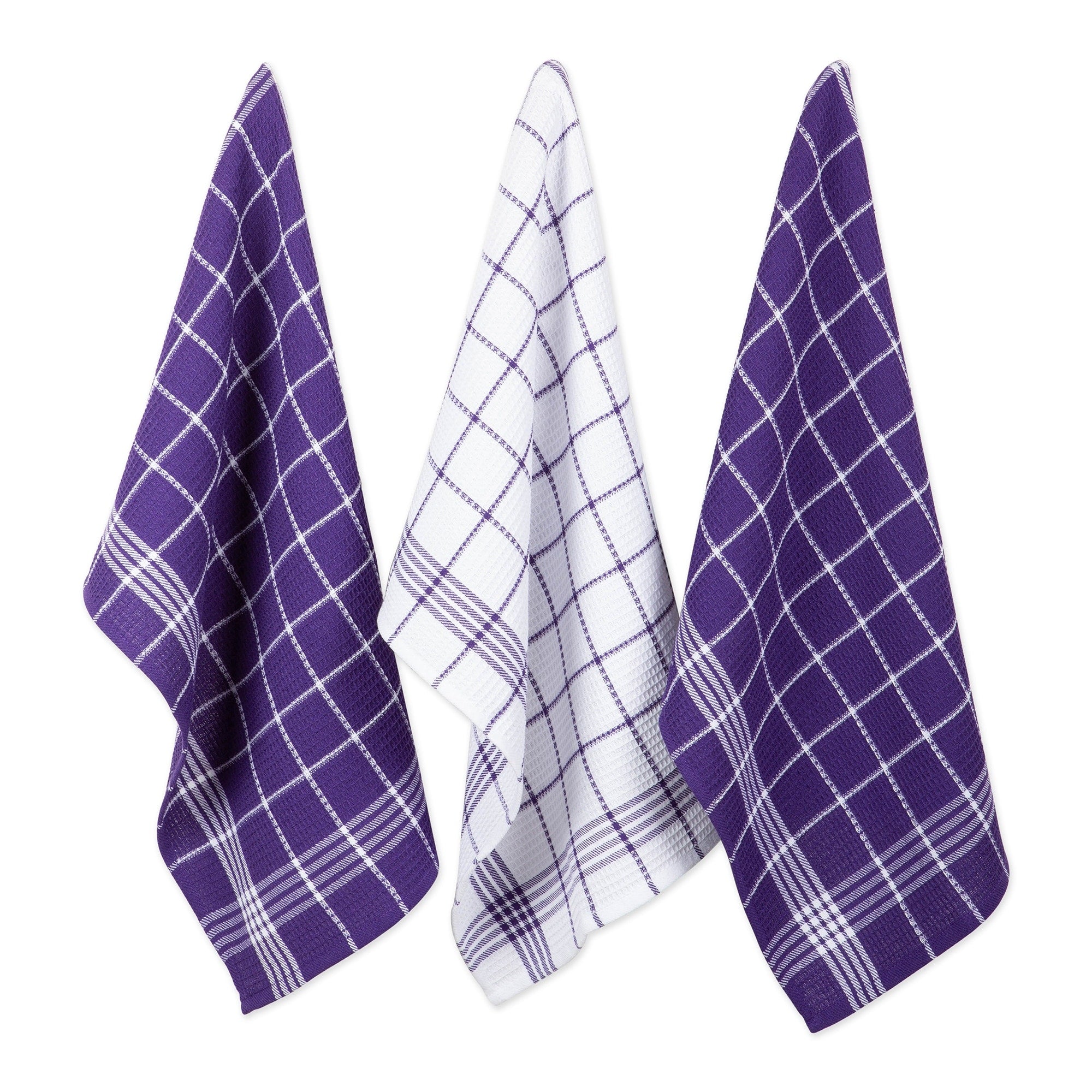 J M Waffle Weave Dishtowel Dishcloth Set Of 8