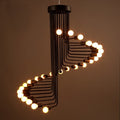 Jack 20 Light Black 28 Inch Edison Chandelier With Light Bulbs