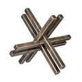 Jack Like Sculpture For Tabletop Decor 12 Inch Dark Gold Black Finish