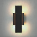 Jacks 15 Inch Textured Black 5Cct Led Exterior Wall Sconce