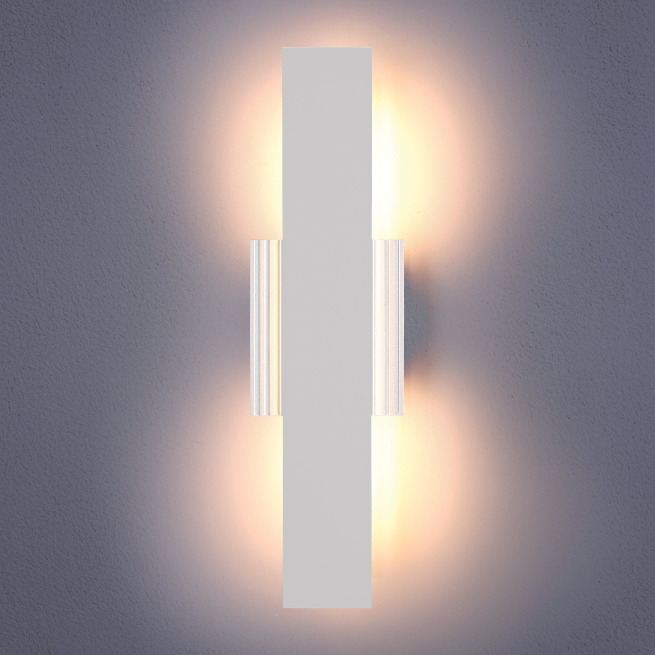Jacks 22 Inch Textured White 5Cct Led Exterior Wall Sconce